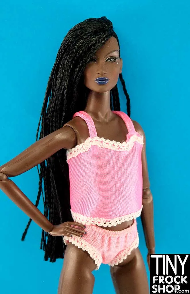 12" Fashion Doll Pink Knit Cami Top