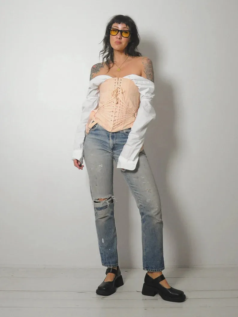 1920's Camp Fan Lace Corset