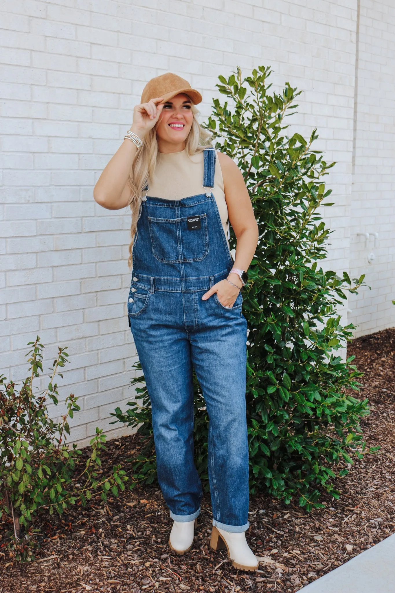 Baggy Straight Leg Overall Jeans By Silver