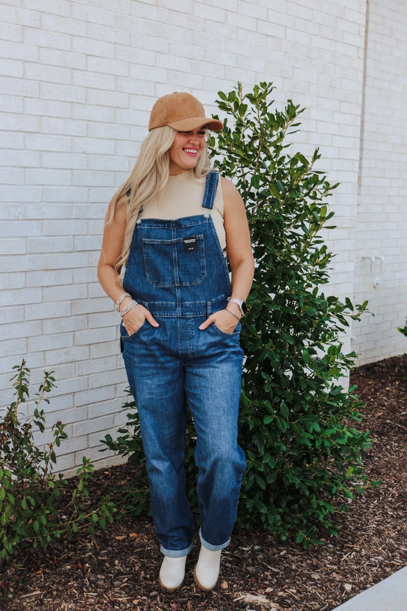 Baggy Straight Leg Overall Jeans By Silver