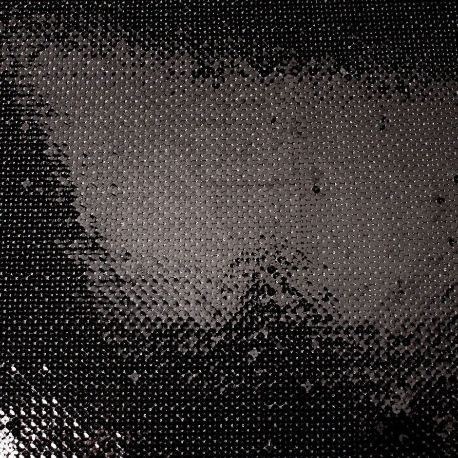 Black All-Over Sequinned Tulle (A 1.35m Piece)