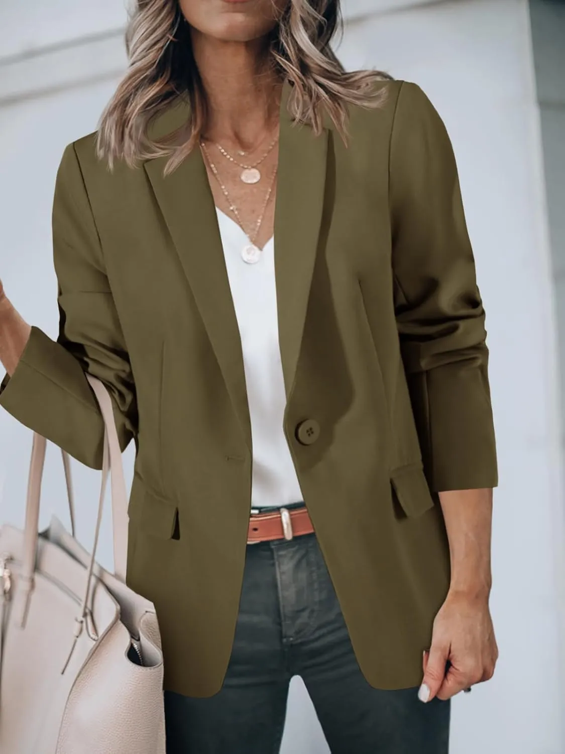 Cicy Bell Womens Work Blazers Long Sleeve Open Front Suit Jackets 2025 Business Casual Outfits