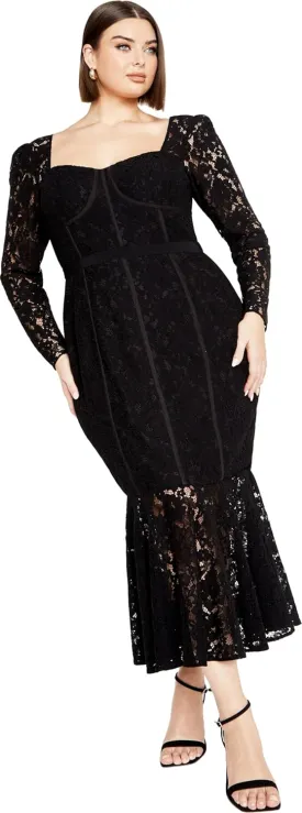 City Chic Plus Size Dress, Lace Valencia Dress