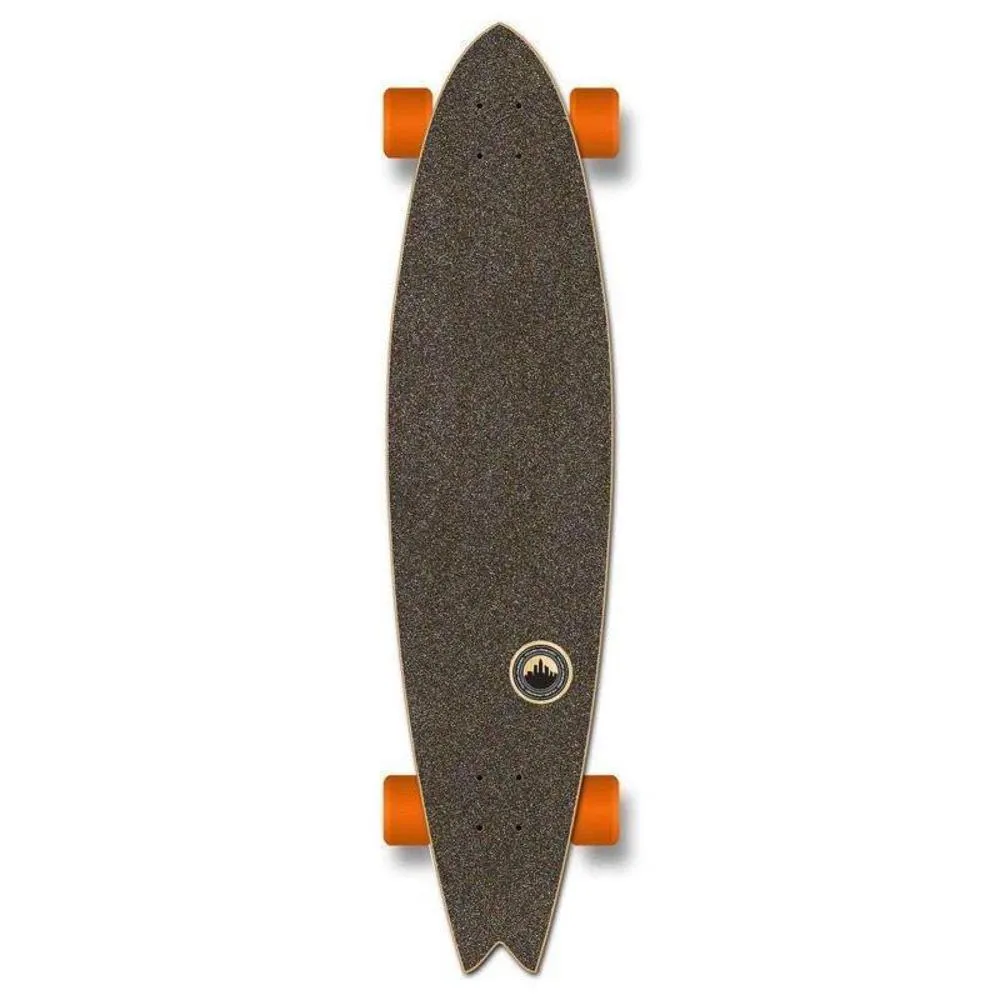 Fishtail Longboard 40 inch VW Blue N' Red from Punked - Complete