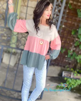 Hannah Ruffle Bubble Sleeve Top