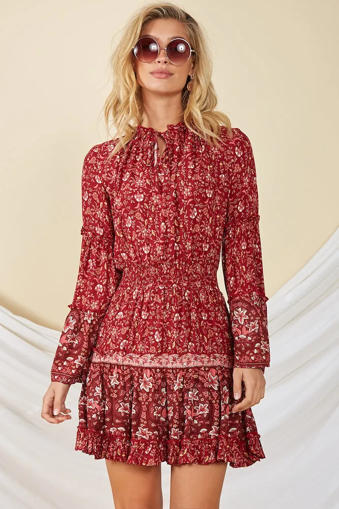Italian Summer Dress Red