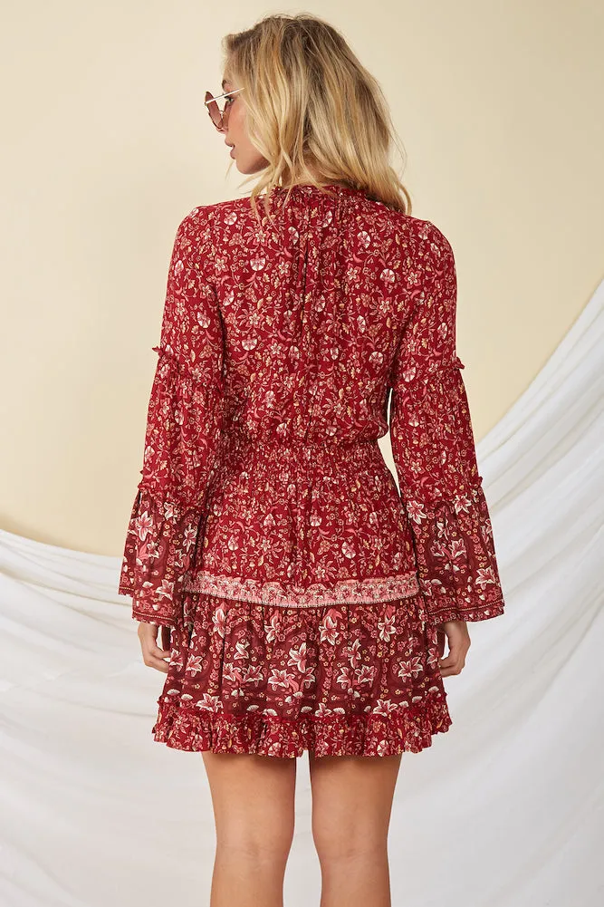 Italian Summer Dress Red