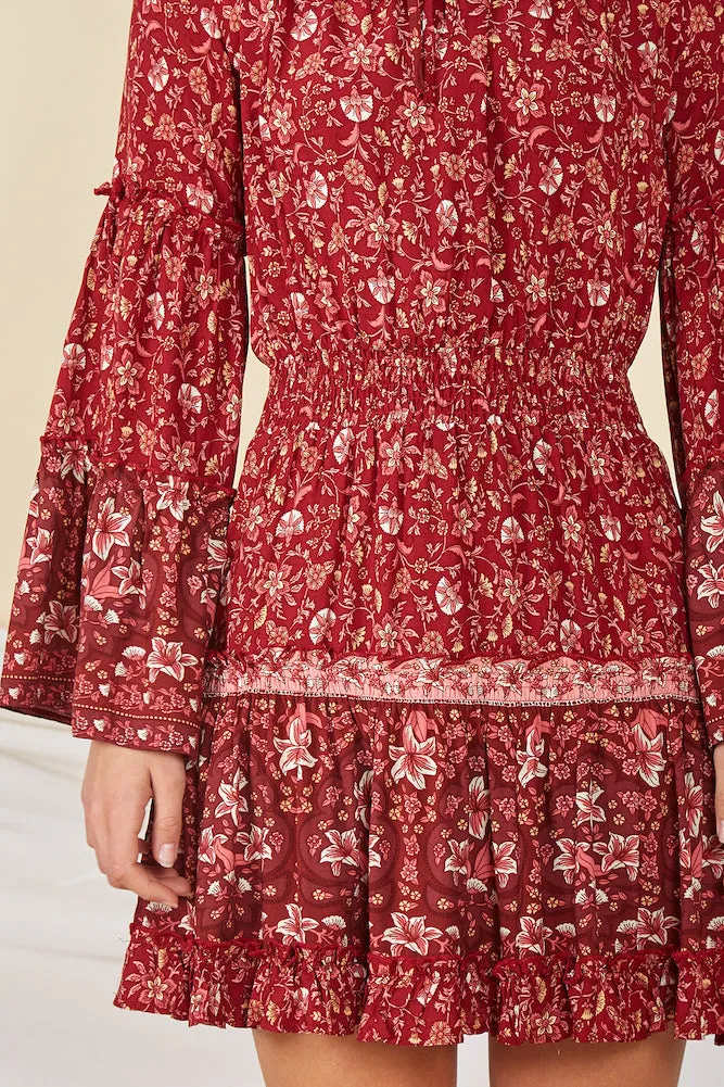 Italian Summer Dress Red