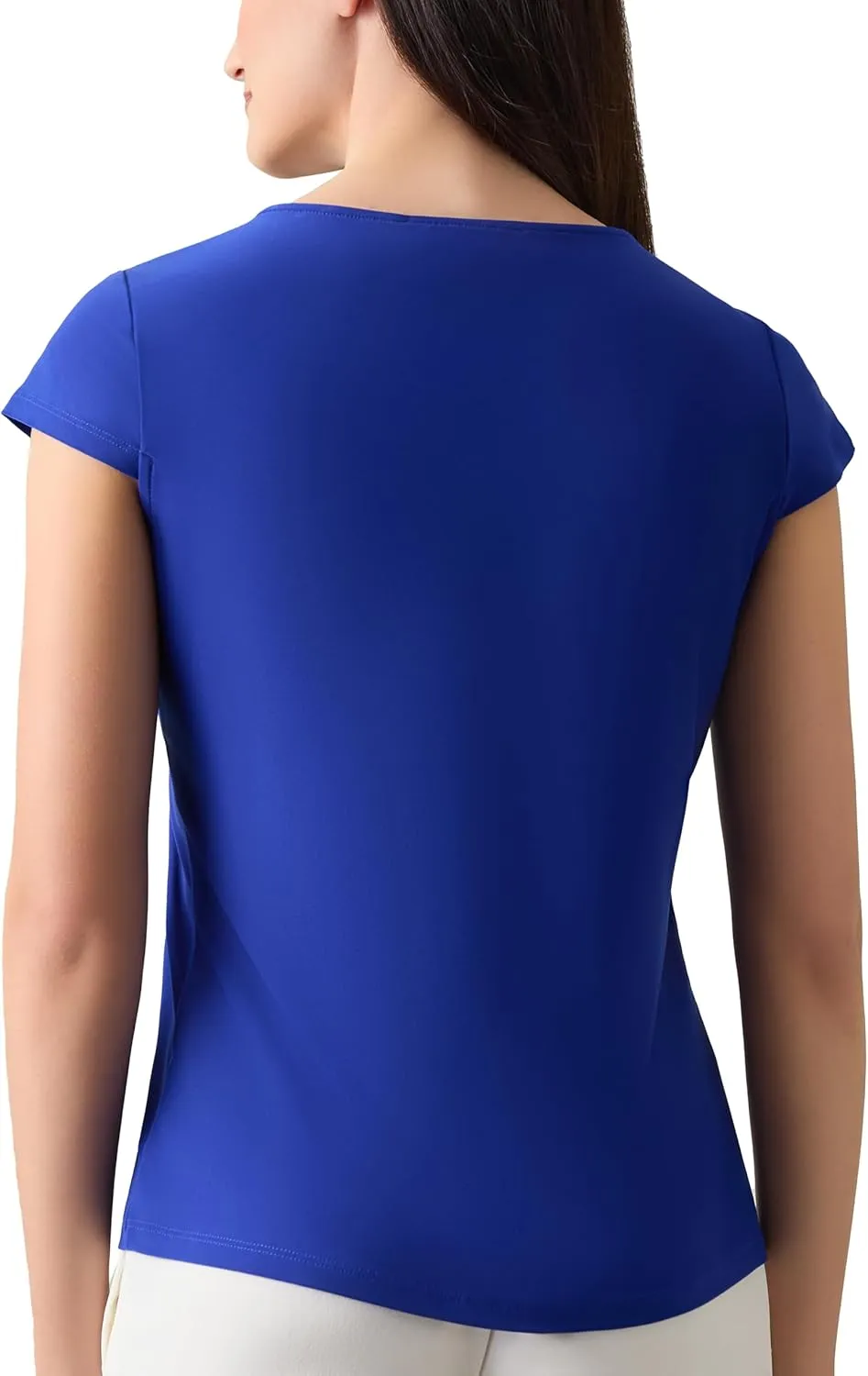 Kasper Women's Petite Cap Sleeve, Cowl Neck Top