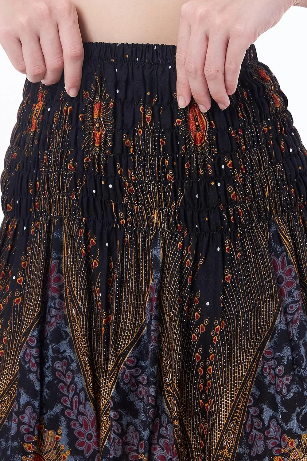 Lannaclothesdesign High Waisted Skirts for Women Short Flowy Summer Skirt Trendy Outfit Knee Length Boho Clothing Fall Skirts