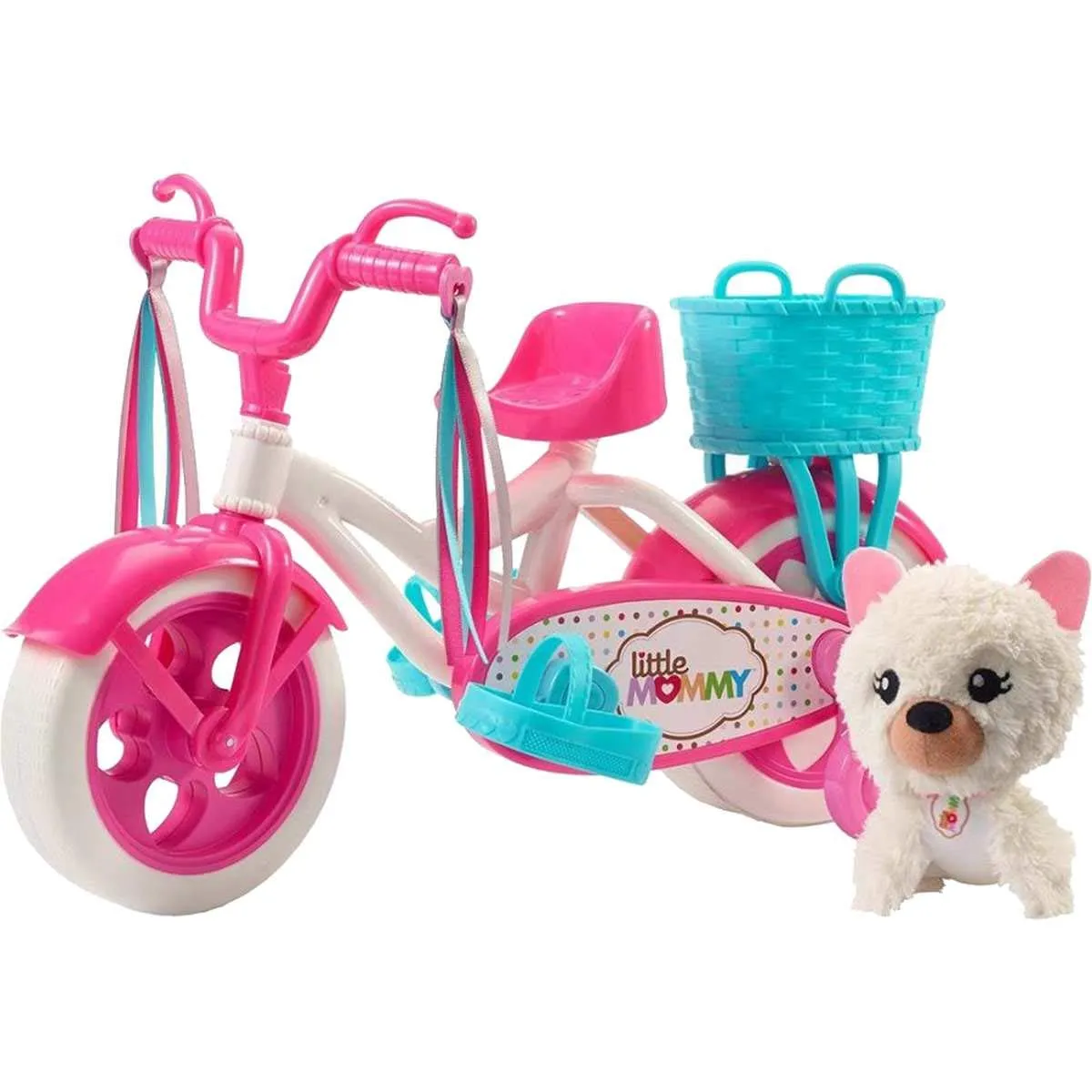 Little Mommy Learn To Ride Doll with Pink Training Bicycle