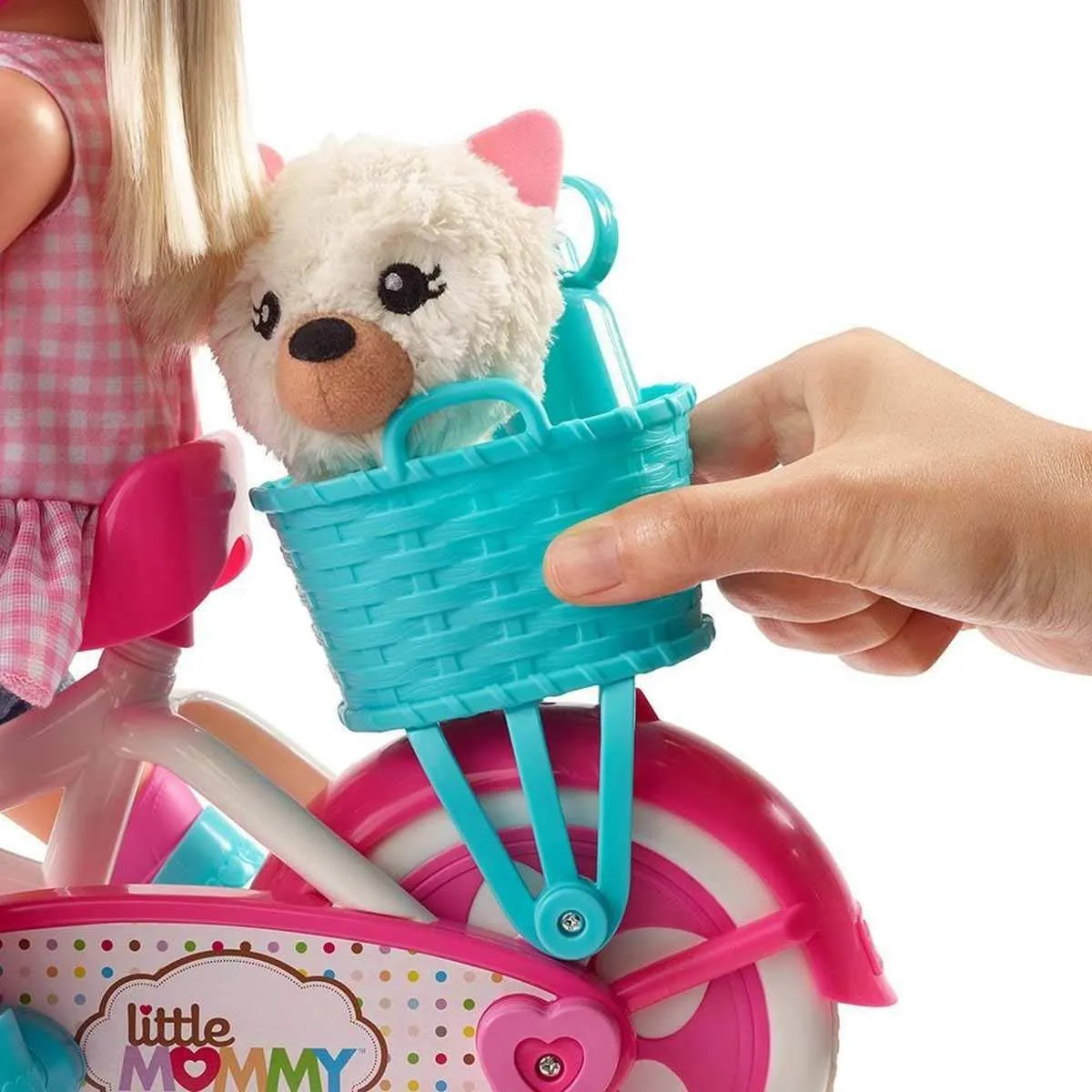 Little Mommy Learn To Ride Doll with Pink Training Bicycle
