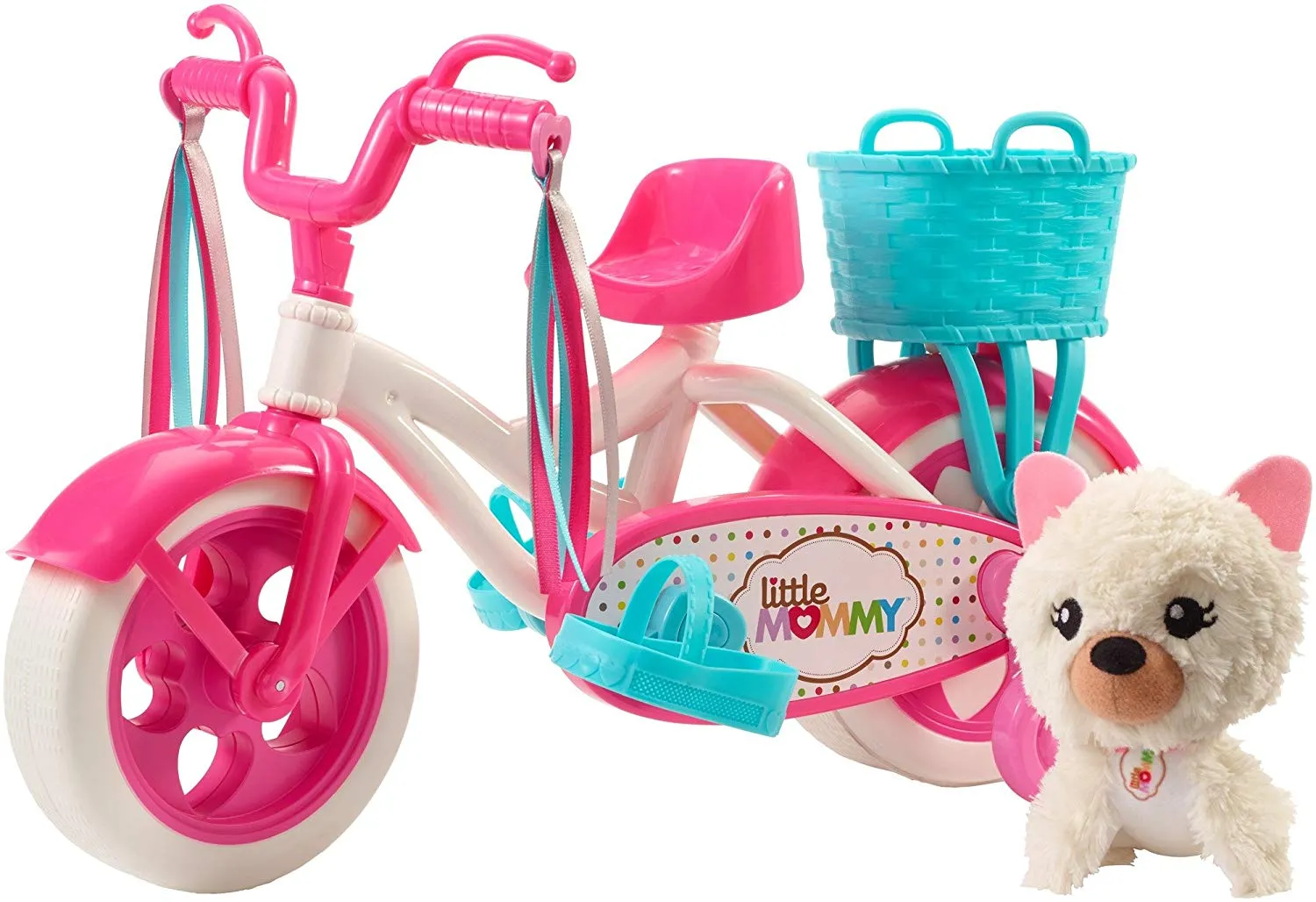 Little Mommy Learn To Ride Doll with Pink Training Bicycle
