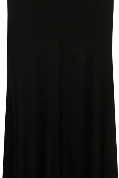 Marrisa Black Backless Fishtail Maxi Dress