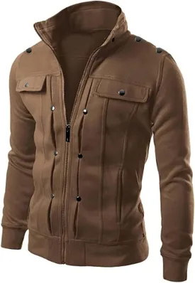 Men's Plus Size Coats 2024 Fashion Full Zip Up Shirts Jackets Stylish Casual Long Sleeve Shacket Jacket 2024 Winter Outwear