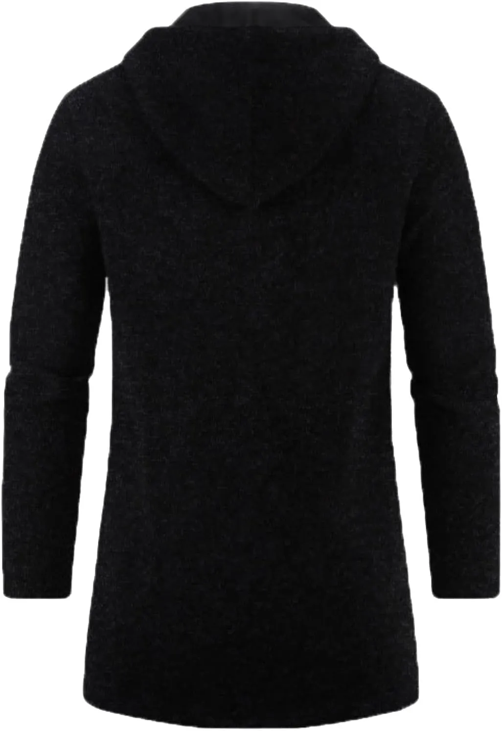 Men's Thicken Hooded Cardigan Sweater 2023 Winter Thermal Sweaters Coat Full Zip Quilted Jacket Business Casual Knit Outwear