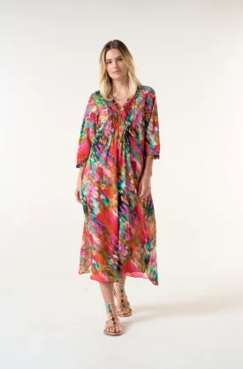 One Season Long Poppy Ithaca Dress in Pink