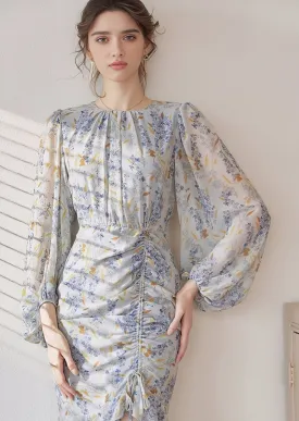PRINTED FISHTAIL DRESS