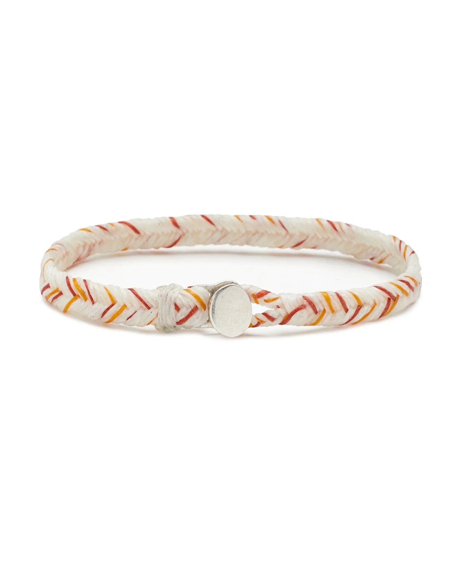 Scosha Fishtail Button in White and Rust