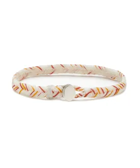 Scosha Fishtail Button in White and Rust