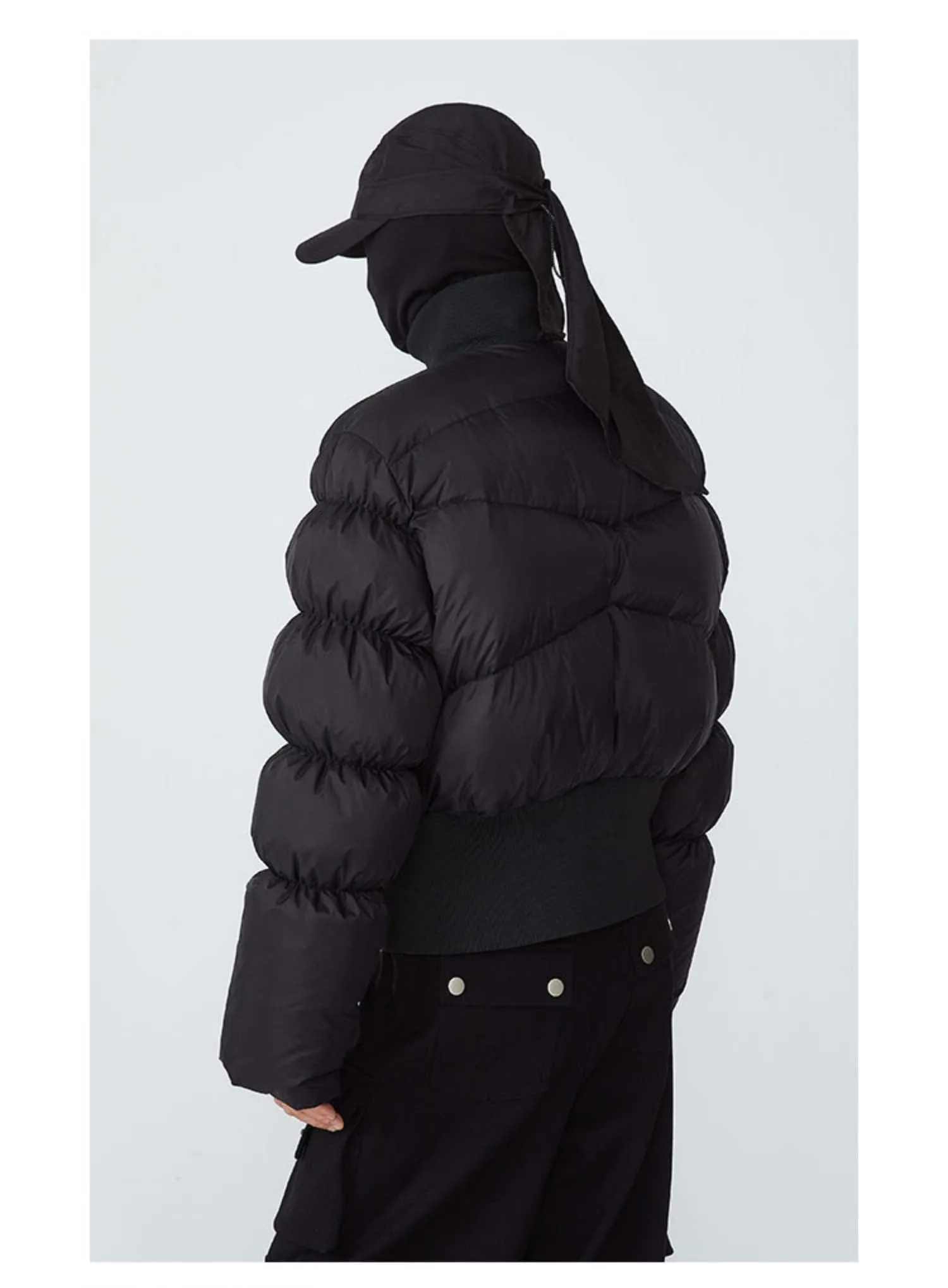 Short Length Irregular Design Down Jacket