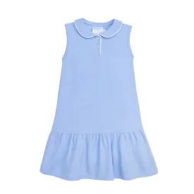 Sleeveless Polo Dress - Blue