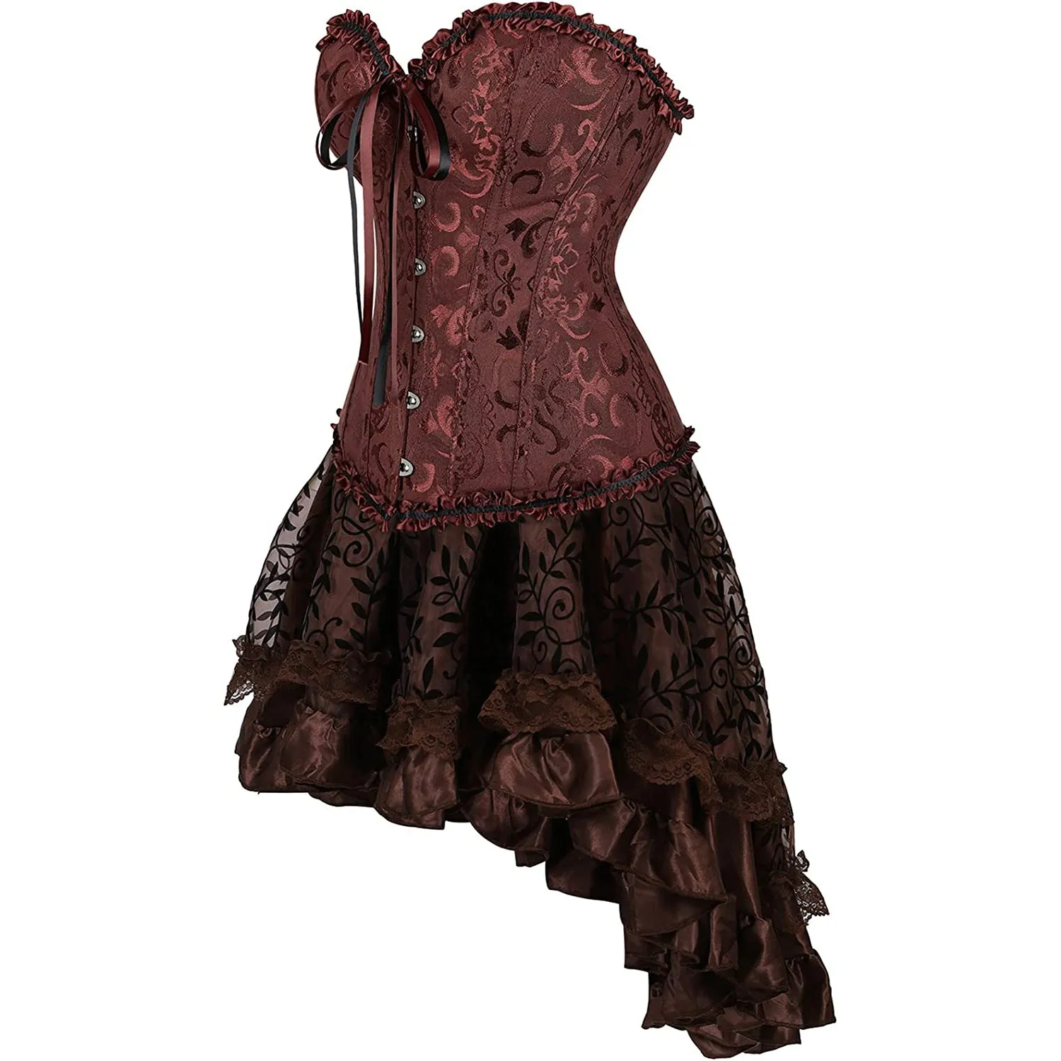 Steampunk Gothic Corset and Skirt Set Halloween Costumes