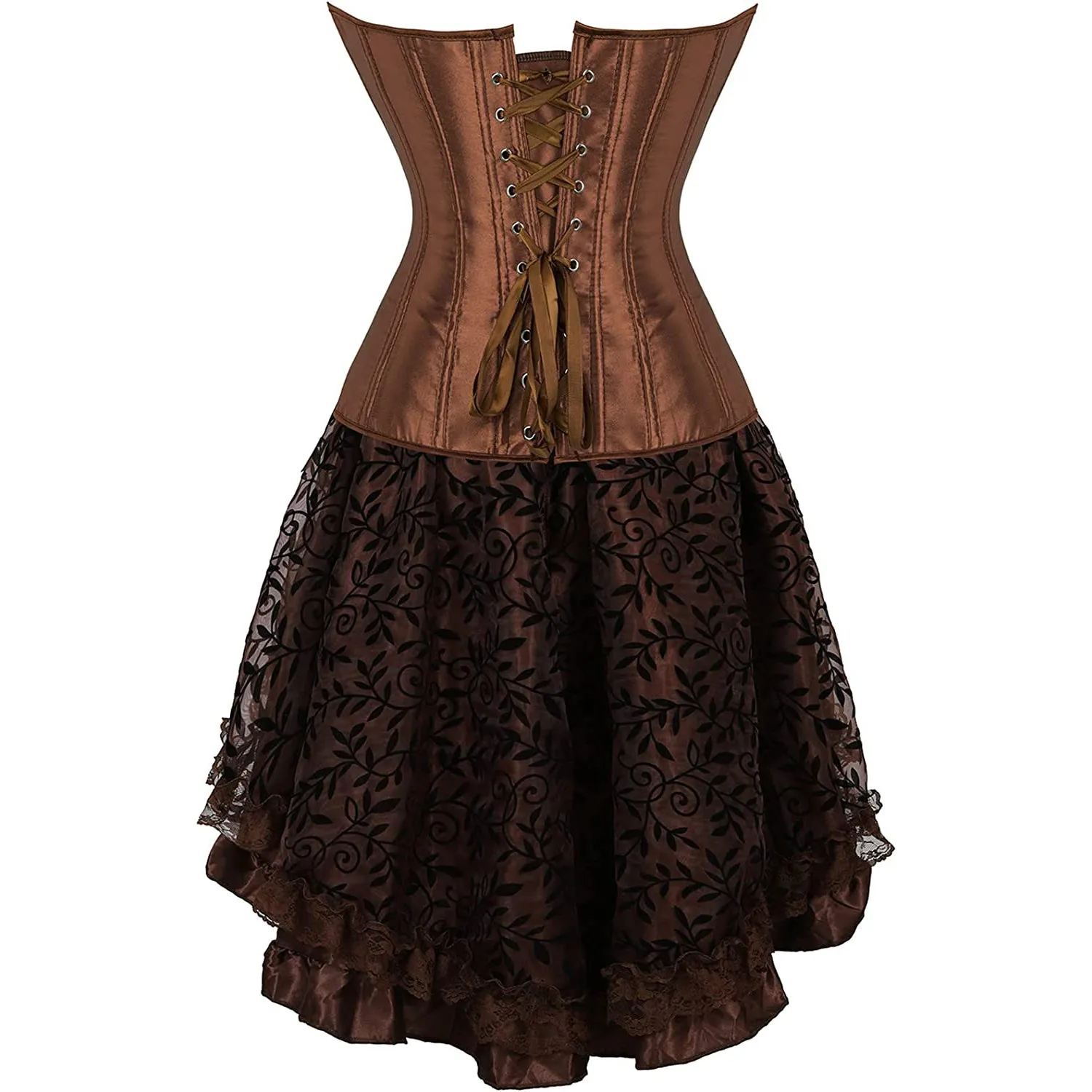 Steampunk Gothic Corset and Skirt Set Halloween Costumes