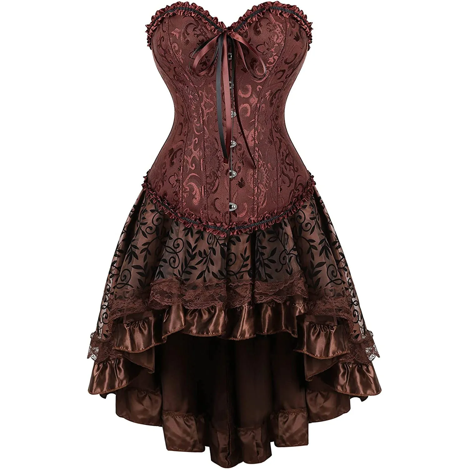 Steampunk Gothic Corset and Skirt Set Halloween Costumes