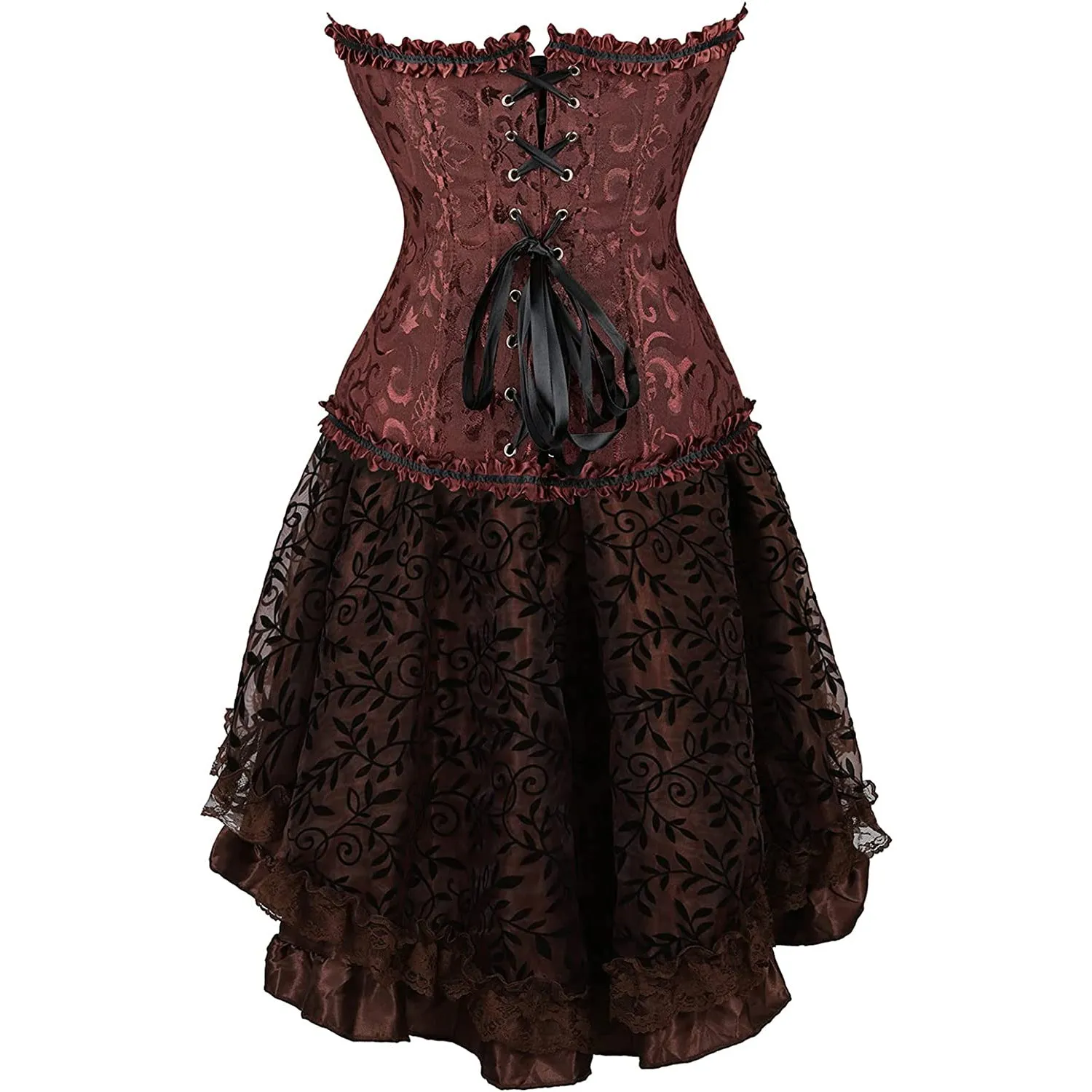 Steampunk Gothic Corset and Skirt Set Halloween Costumes