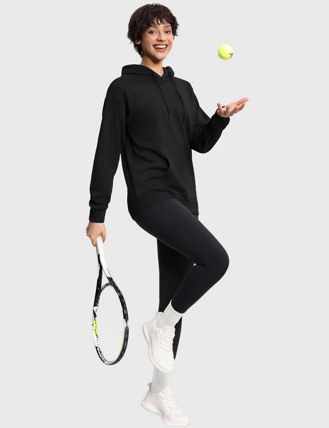 THE GYM PEOPLE Women's Basic Pullover Hoodie Loose fit Ultra Soft Fleece hooded Sweatshirt With Pockets