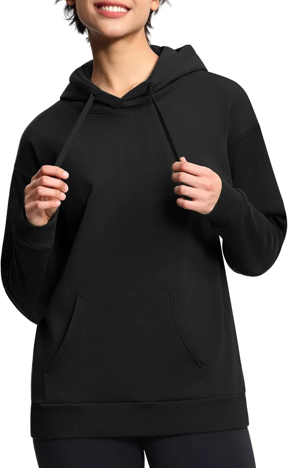 THE GYM PEOPLE Women's Basic Pullover Hoodie Loose fit Ultra Soft Fleece hooded Sweatshirt With Pockets