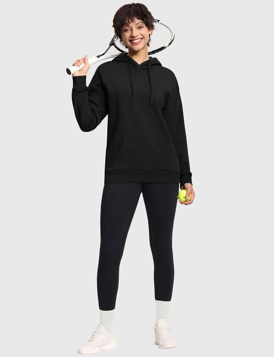 THE GYM PEOPLE Women's Basic Pullover Hoodie Loose fit Ultra Soft Fleece hooded Sweatshirt With Pockets