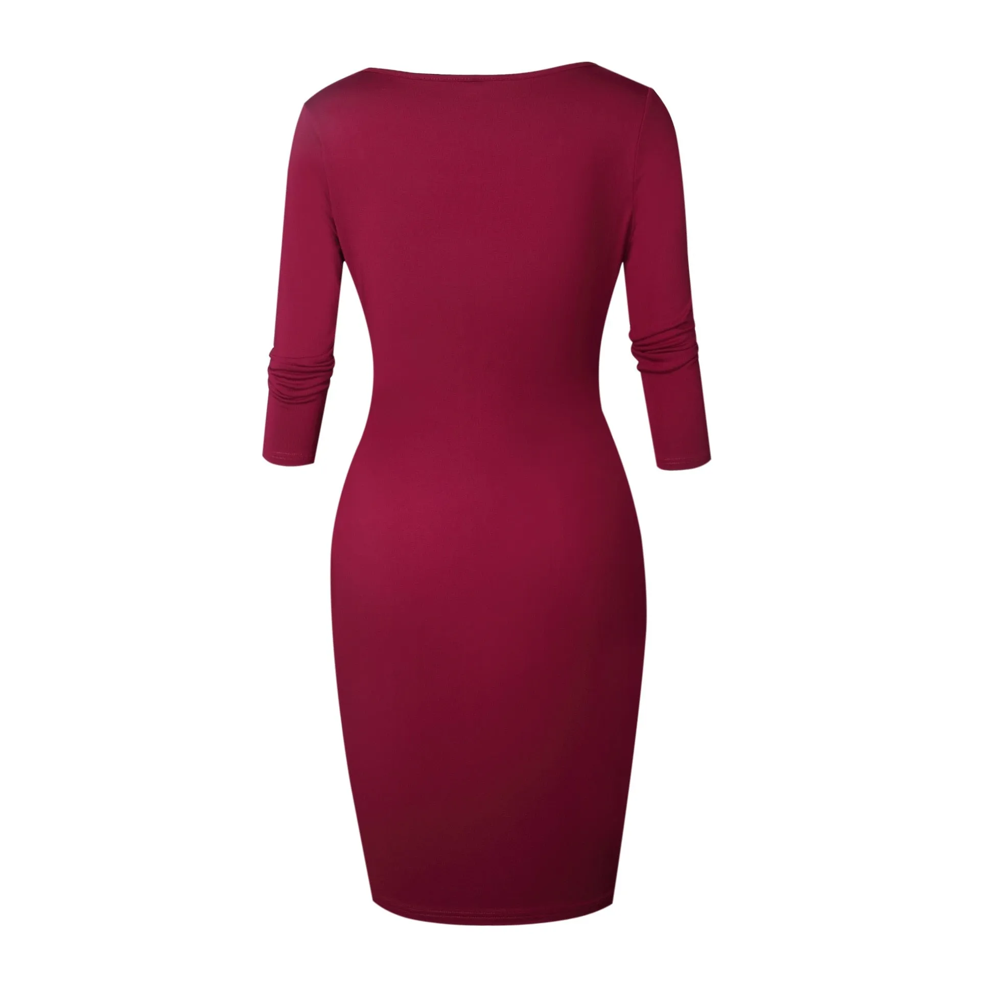 VenusFox Sexy Club Low Cut Zipper Bodycon Dress Fashion Party Dresses