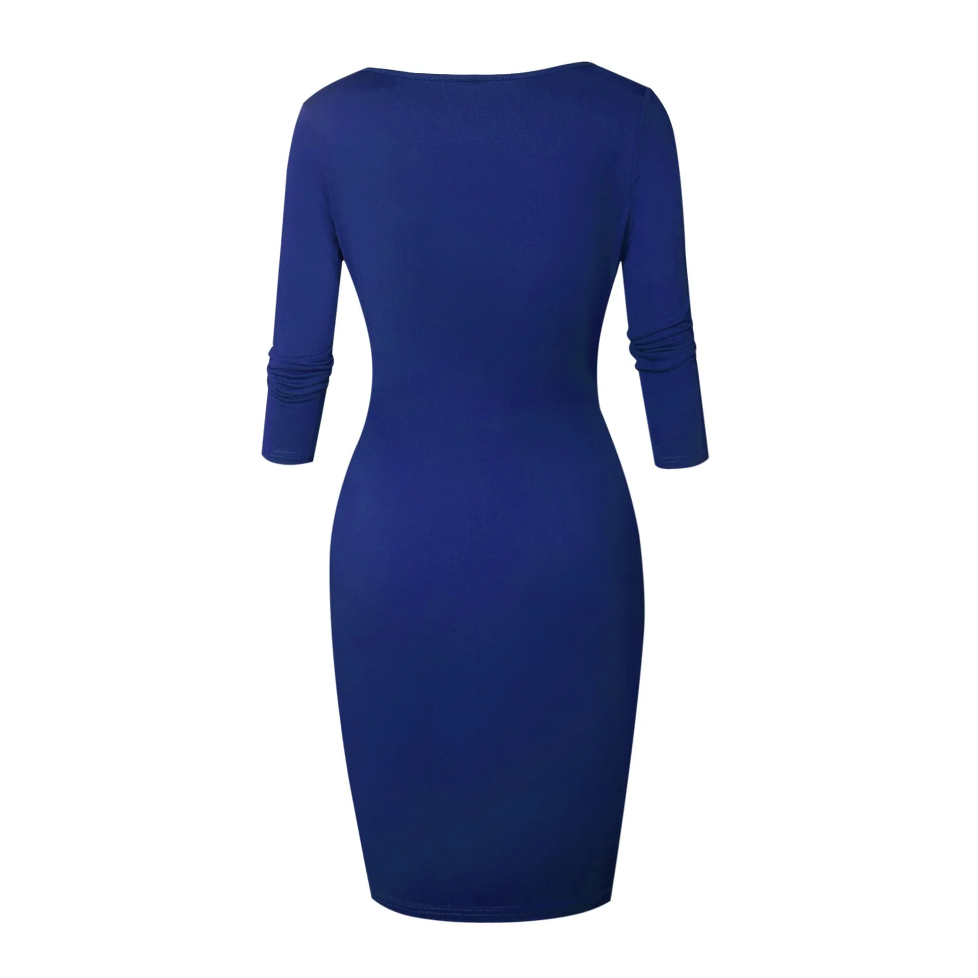 VenusFox Sexy Club Low Cut Zipper Bodycon Dress Fashion Party Dresses