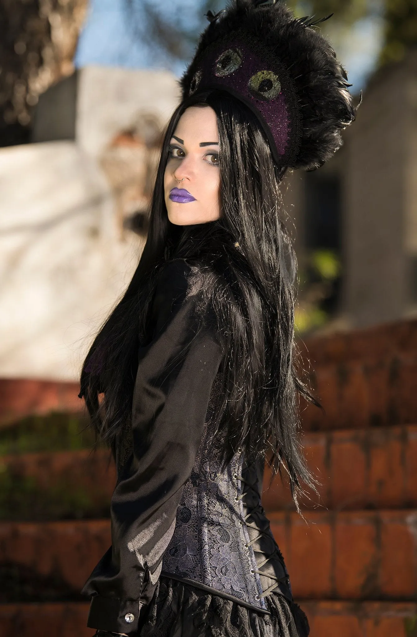 Vest corset in gothic style with high back. Gothic Victorian, steampunk affordable cheap corset, girlfriend's gift, historical corset